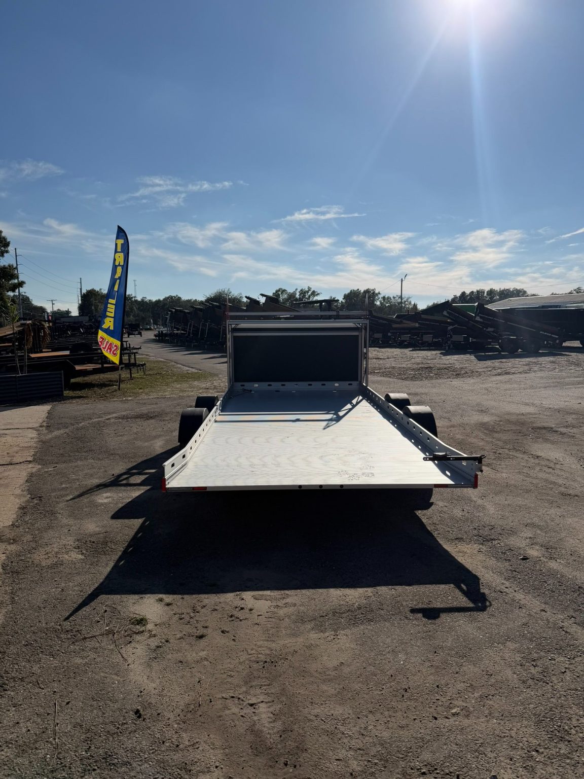 New 2026 Futura 7 x 16 Aluminum Lowering Car 7k Trailer