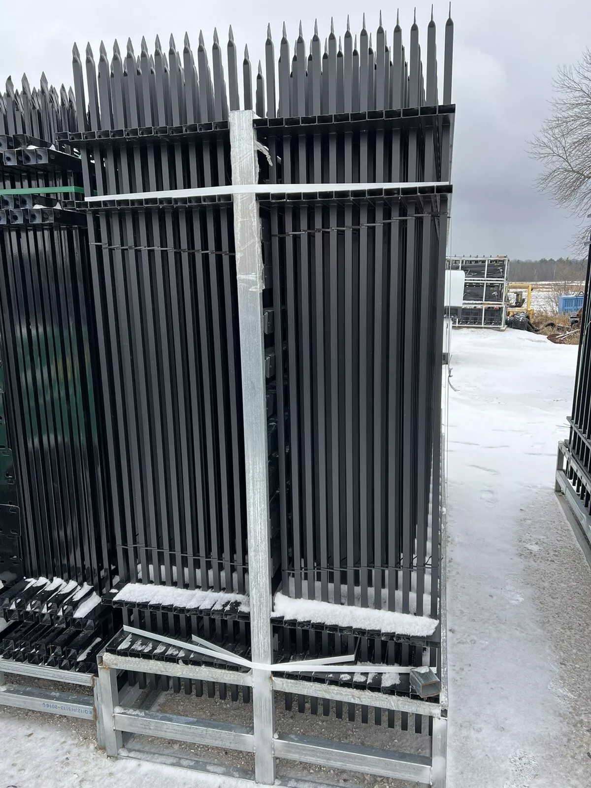 Two Racks Of 300 feet of steel fencing 10’ panels 7’ Tall 600 Feet Total Fence